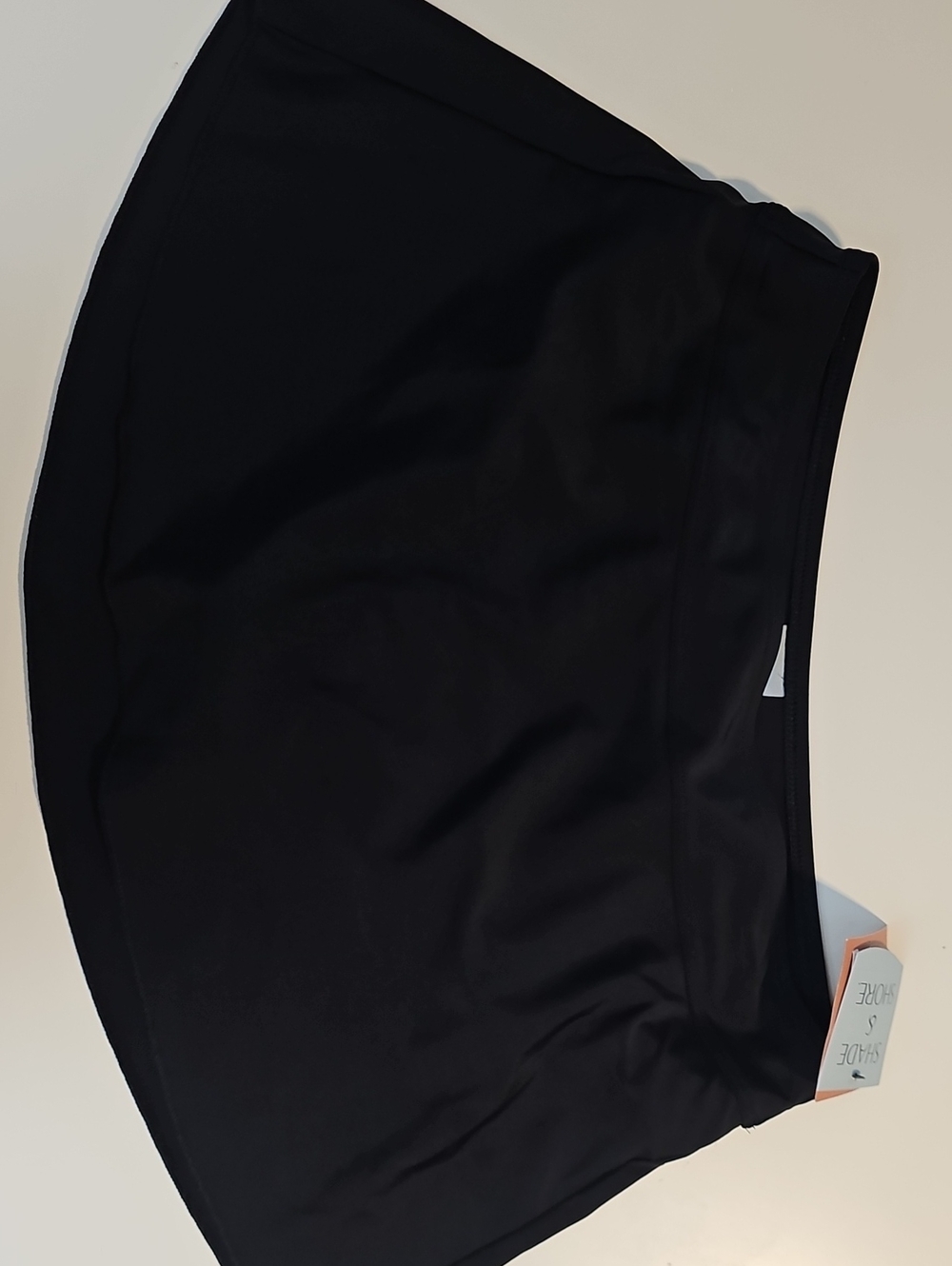 Shade & Shore Women's M Black Swim Skirt with Built-In Briefs